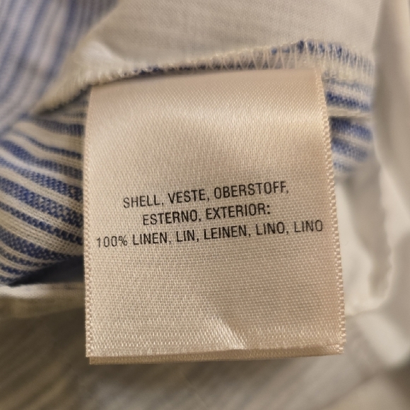 Elevenses Wide-Leg Pants in Light Blue and White - Picture 15 of 16